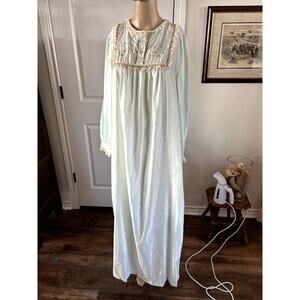 Vintage light blue Barbizon nightgown size small